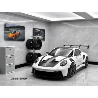 1：18 PORSCHE 911 GT3RS （992） 保時捷模型車 收藏品 擺設裝飾 1/18 跑車模型 男生禮物