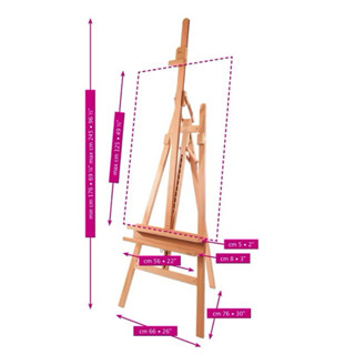 MABEF M11 LYRE EASEL 前頃式畫架 展示畫架 山毛櫸木