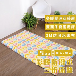 彩藤防潑水兩用床墊【3x6尺 單人】【5x6尺 雙人】冬夏兩用 學生床墊 宿舍床墊 客房床墊 現貨 臺灣製造 工廠直營
