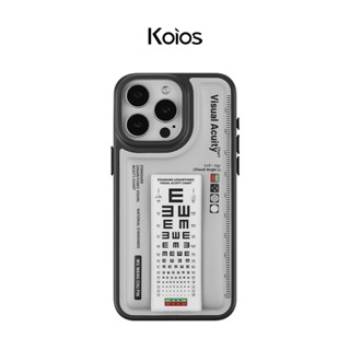 Koios｜視力檢查表支架手機殼 iPhone 15 14 13 Pro Max 保護殼 隱藏支架 支架殼 氣墊