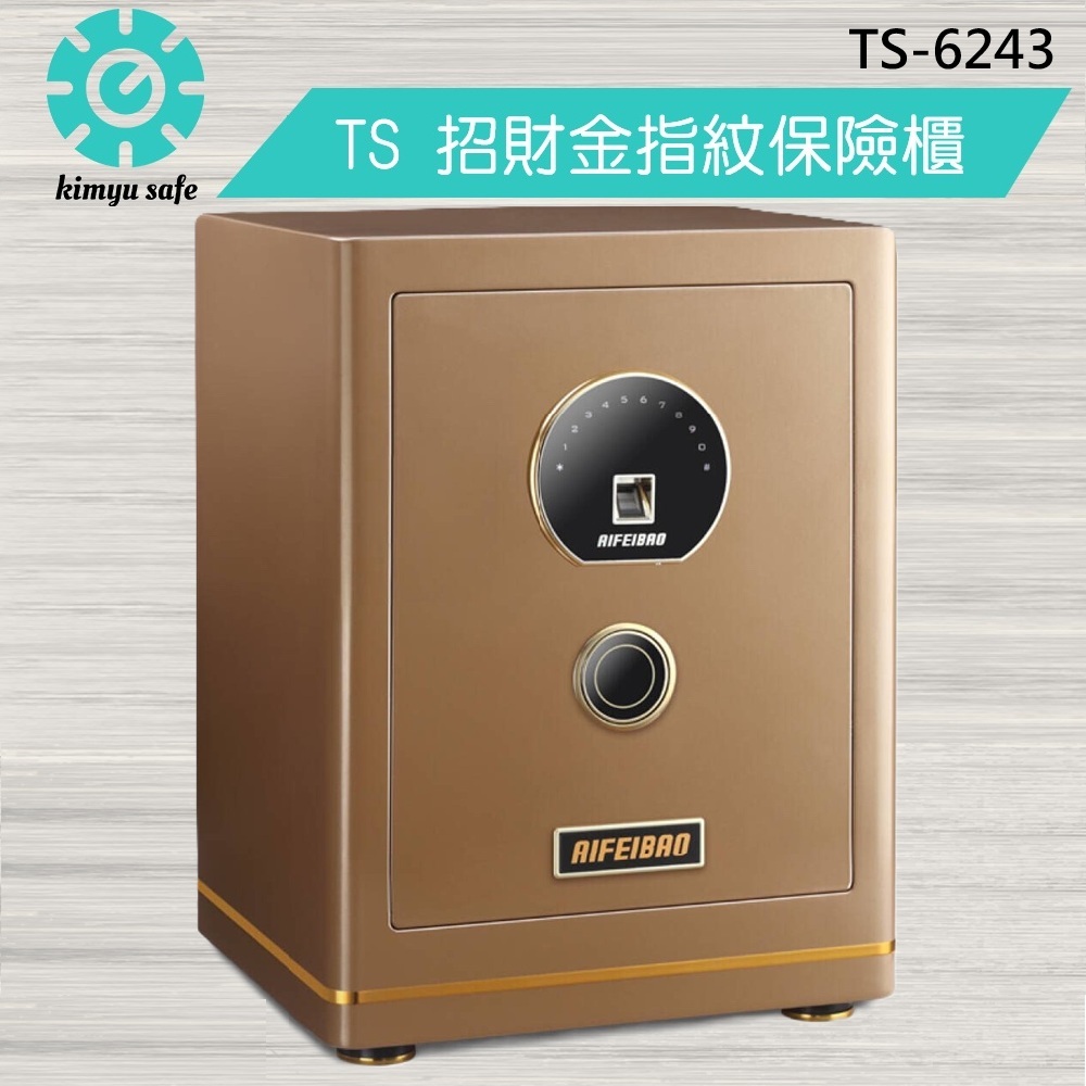 【金鈺保險箱台北台中桃園門市熱銷】TS-6243 指紋精品保險櫃