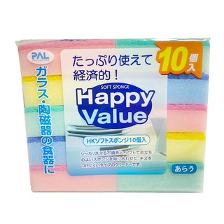 seiwa-pro 彩色清潔海綿 10個入【Donki日本唐吉訶德】