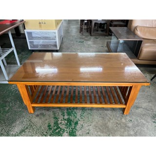 【全國二手傢具】有情門高級柚木大茶几＊贈玻璃＊二手傢俱/茶几/客廳傢俱/二手茶几/實木茶几/柚木色茶几/泡茶桌/矮桌