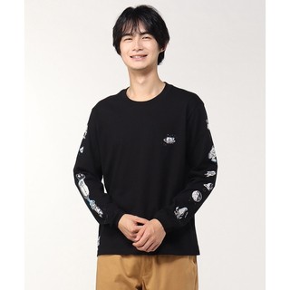 CHUMS 男女 Space Adventure Brushed 長袖T恤 黑色-CH012454K001