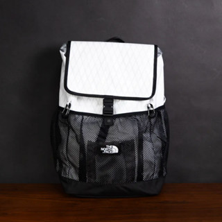 THE NORTH FACE LTWT DAYPACK 北面 防水 線條 機能後揹包 白色/黑色-NF0A8DJK