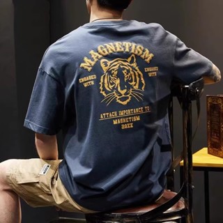 【臺灣出貨】短袖t恤 oversize 短t 美式復古 潮牌體恤 日系短t 寬版落肩 純棉上衣 男生潮流穿搭 夏天衣服