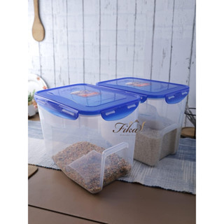 ♛BEING餐具♛HPL500 樂扣 7L 5kg 附輪米箱 附量杯 穀物保鮮盒 飼料保鮮盒 洗衣球收納 玩具收納