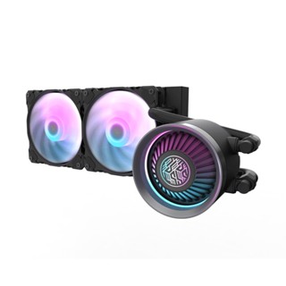 darkFlash大飛 Nebula DN240 黑 ARGB 水冷散熱器 風扇串接設計 CPU風扇