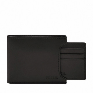 FOSSIL Derrick 二合一可拆式短夾-黑色 ML3685001