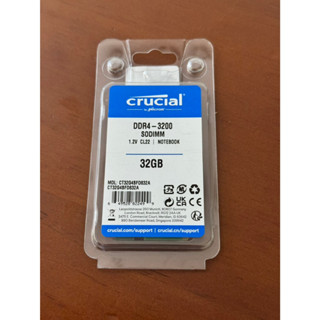 全新未拆公司貨 Micron美光 Crucial 32GB DDR4 3200 筆記型記憶體CT32G4SFD832A