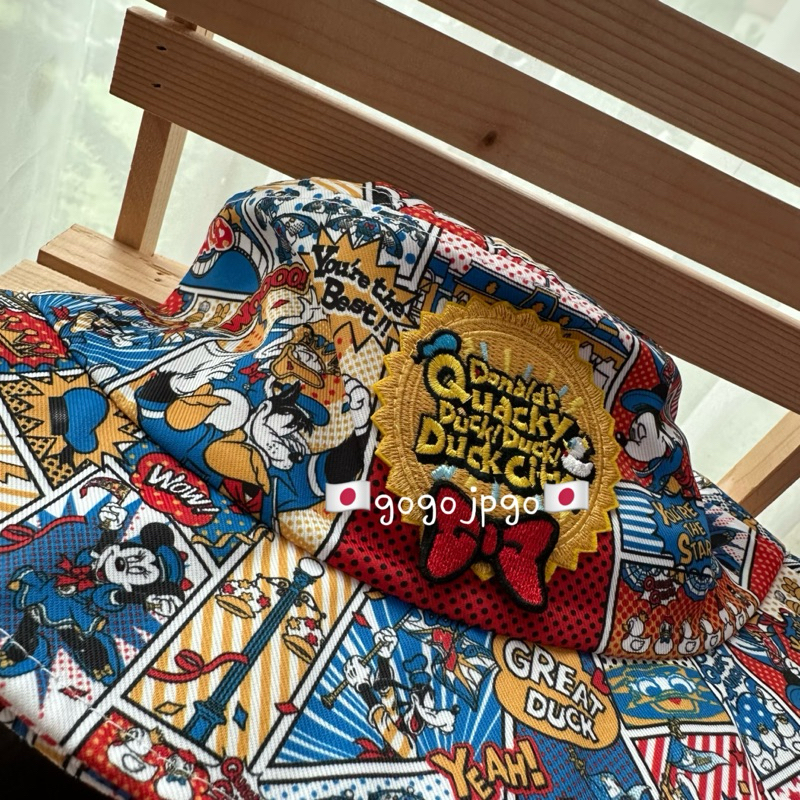 ⭐️現貨特價 東京迪士尼樂園唐老鴨日 漁夫帽 遮陽帽 防曬 滿版唐老鴨 米奇米妮黛西奇奇蒂蒂皮特 巨星國王鴨子城