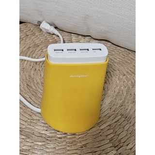 thecoopidea 四孔 USB 充電座 果凍 矽膠套 可收納線 可站立 充電器