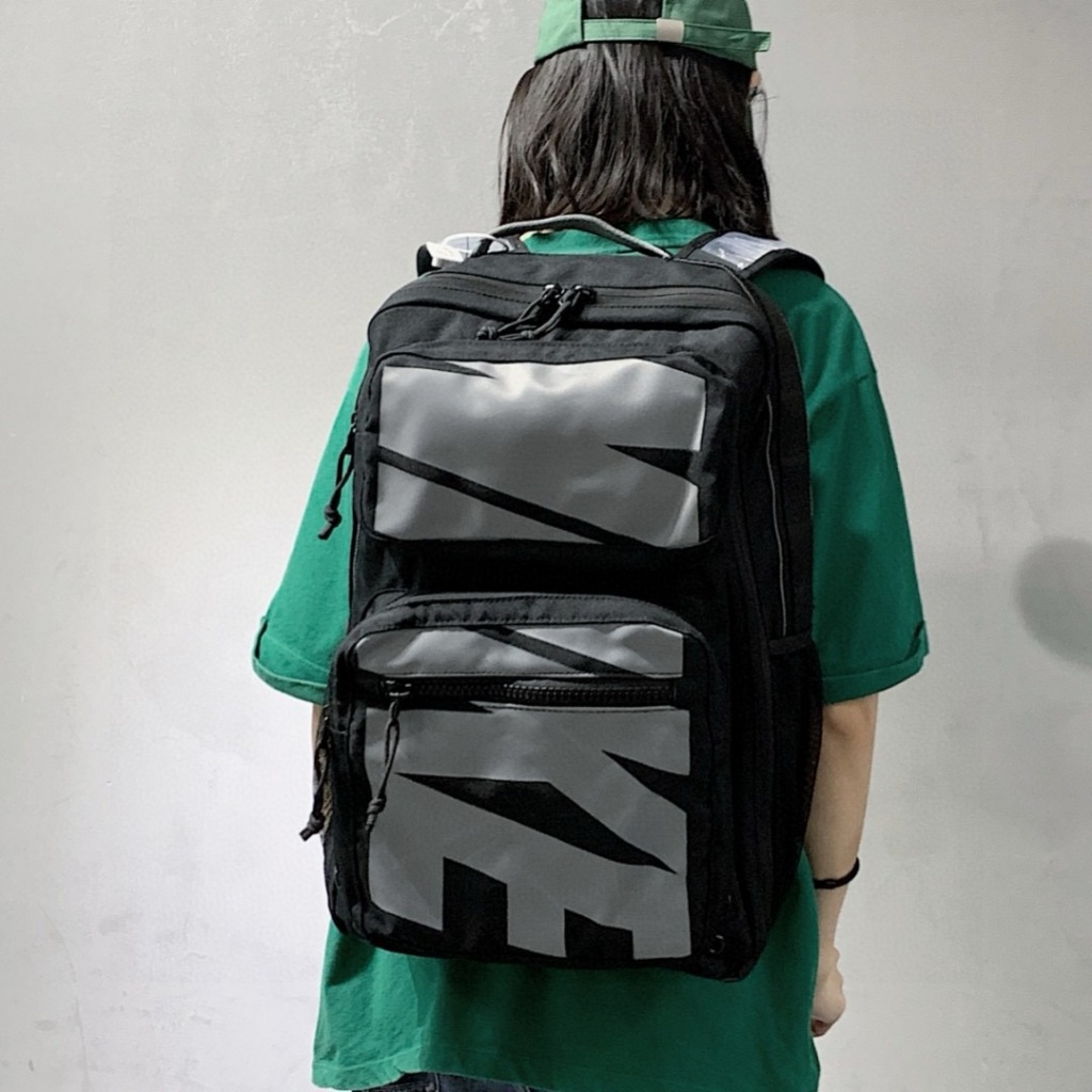 Nike UTILITY ELITE 大容量 後背包 氣墊肩帶 字母印花大logo 後背包 雙肩包 學生書包