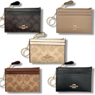 ABOUT。Coach 男女通用 大C緹花/素面 PVC防刮皮革 鑰匙圈 零錢袋 零錢包 卡包 證件夾