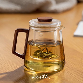 渥思【現貨】飄逸玻璃泡茶壺 雙層分離泡茶杯 耐熱茶壺 冷水壺 過濾泡茶壺