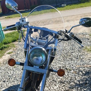 KAWASAKI VN900透明風鏡 適用於 KAWASAKI 900改裝機車風鏡 川崎 VN900 機車改裝