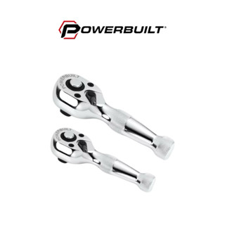 【寶力優工具】Powerbuilt 兩件式短版兩分/三分棘輪板手組 卡哩卡哩 短版葫蘆炳 迷你棘輪 棘輪板手