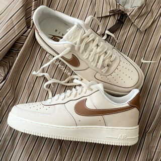 -ESL- 現貨 NIKE AIR FORCE 1 07 奶棕 摩 可可 咖啡 皮革 男鞋 IB8865-221