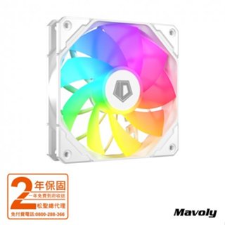ID-COOLING TF-12025-ARGB-SNOW REVERSE 散熱器風扇 2年保固