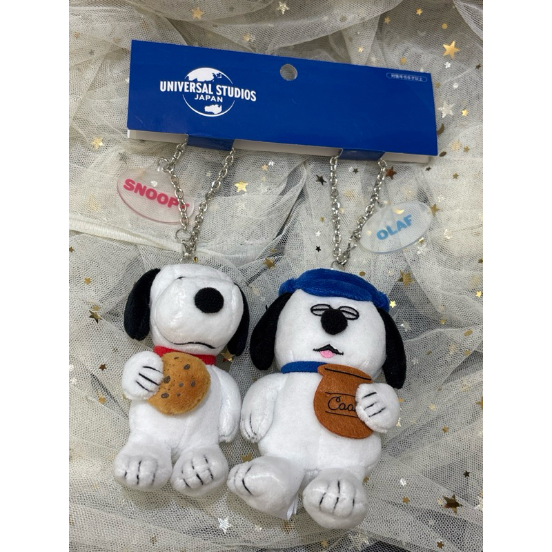 日本🇯🇵代購 環球影城 史努比 歐拉夫 餅乾 吊飾組 Olaf snoopy