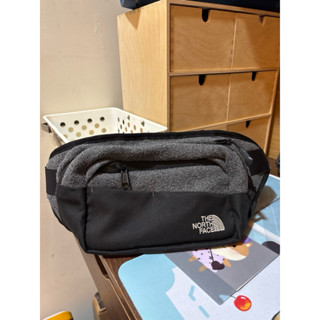 二手 正品The North Face 黑灰撞色斜揹包