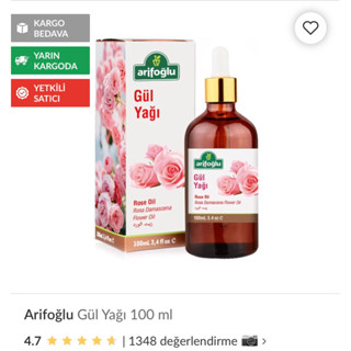 土耳其Arifoglu 玫瑰精油100ml預購