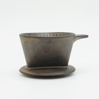 【Ancient Pottery】日本製美濃燒仿古咖啡濾杯｜石器陶製 三孔設計 1-2杯適用