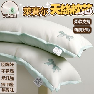 柔軟抗菌🙌天絲賽羽絨枕 可水洗枕芯 枕頭 頸枕 飯店枕頭 午睡枕 助眠枕 記憶枕 飯店枕 抗菌枕頭 枕芯 天絲枕 護頸枕