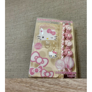 【批發、零售】 Hello Kitty 公仔吊飾編織手機長背帶