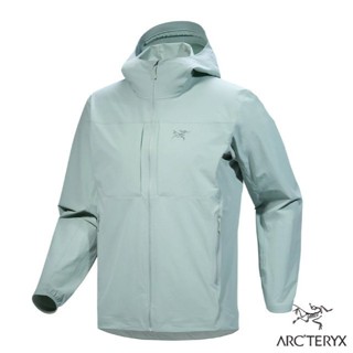 【ARCTERYX 始祖鳥】男 輕量防風防曬 軟殼連帽防水外套 Gamma 登山外套/石綠 X000009196