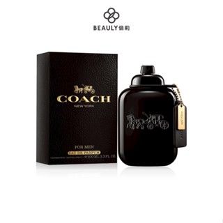 COACH 時尚曜黑男性淡香精 40ml/60ml/100ml《BEAULY倍莉》 入門款男香 男香推薦 免費禮物包裝