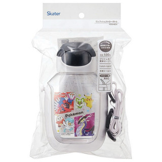 Skater 寶可夢按鍵式防撞吸管水壺-530ml 日本設計