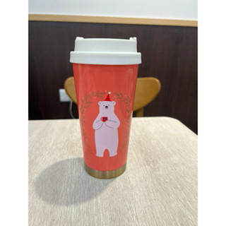 Starbucks官方正品！韓國星巴克杯聖誕北極熊可愛不銹鋼保溫杯隨行杯473ml