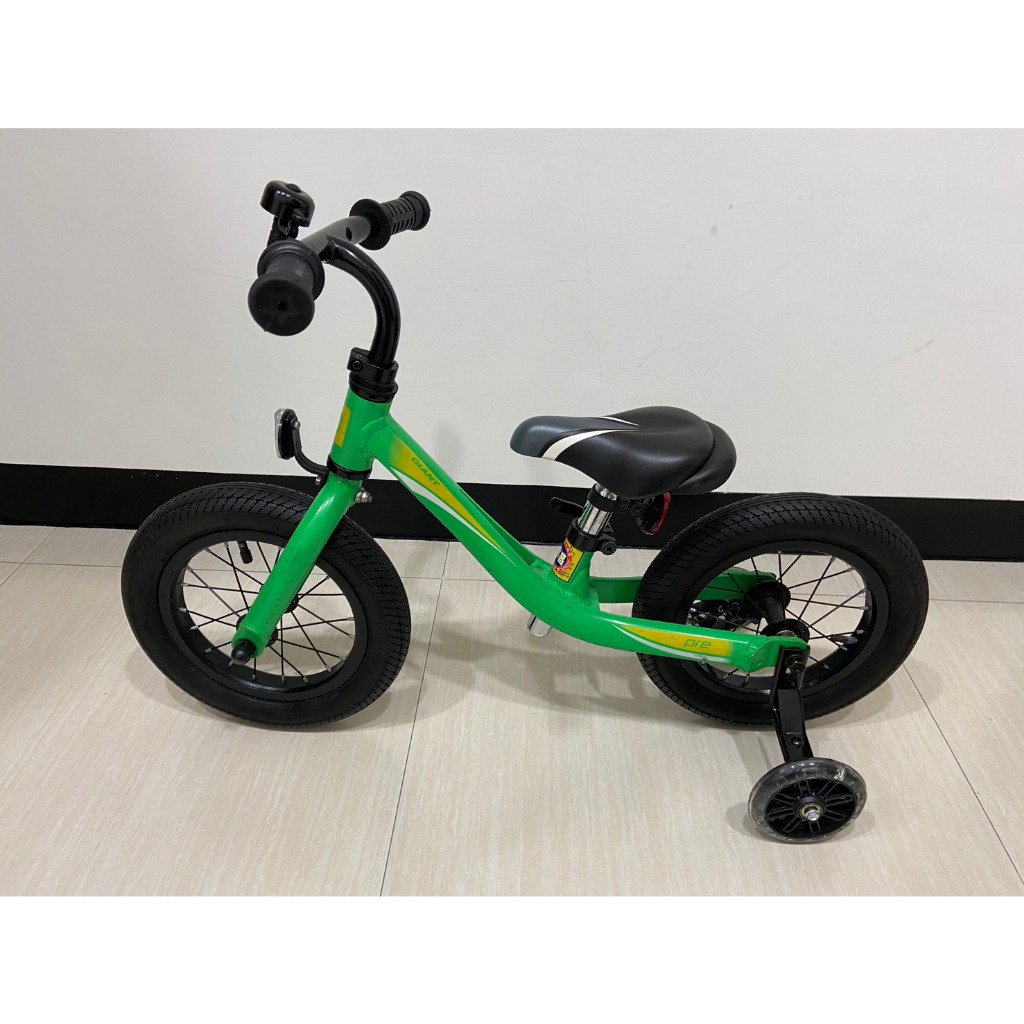 【二手】 Giant 捷安特 綠色 兒童 幼兒 Pushbike Pre 贈輔助輪 滑步車 2-5歲滑步車 兒童滑步車