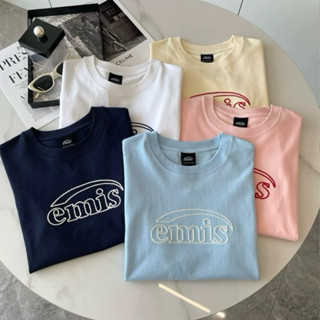 【W.Y. STORE】EM家韓系夏季新款字母毛巾刺繡寬鬆休閒短袖T-shirt