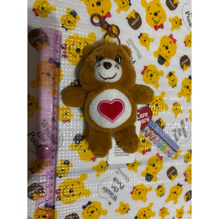 Carebears咖啡色熊 娃娃 吊飾 娃娃機夾