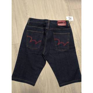 代購正品EDWIN‼️剪標品‼️男大人，紅線W，牛仔短褲，沒彈性