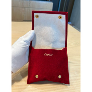 （正版）Cartier 卡地亞 絨布珠寶防塵袋 外出袋 旅行袋 收納袋 保護袋萬用袋 手錶收納袋 （義大利製）