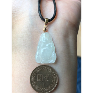 🌸小禾翡翠🌸 緬甸玉天然A貨翡翠玉墜 冰種 佛公 彌勒佛 布袋佛