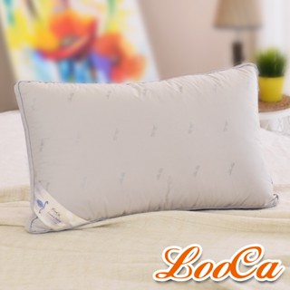 《LooCa》水鳥羽毛獨立筒枕 飯店枕 三段式獨立筒 天然羽毛 純棉表布 搭配枕套使用 包覆舒適感 羽毛枕 枕頭