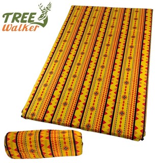 TreeWalker 雙人自動充氣墊-黃色圖騰(充氣睡墊、充氣床)