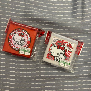 Hello Kitty 凱蒂貓 收納鏡盒 格子藥盒 收藏小物 收納盒 置物盒 隨身攜帶鏡子