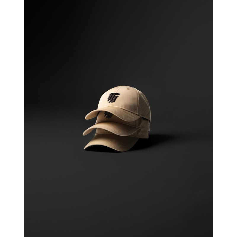 [TAIGER] 絕版 現貨 奶茶色 老帽 帽子 全刺繡 鴨舌帽 穿搭 stay dry 帽 機能 重訓 運動 健體