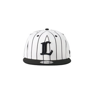 代購 西武獅 NEW ERA×LIONS 9FIFTY BLACK WHITE PINSTRIPE可調式棒球帽 日本職棒