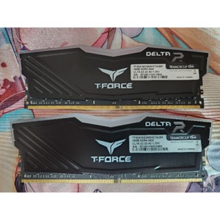 桌上型電腦記憶體 TEAM 十銓 t-force delta 炫光 RGB DDR4 3600 16G 黑色