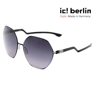 【ic! berlin】ku'damm Black 德國薄鋼墨鏡 公司貨 臺南時代 蔡司優視力專家