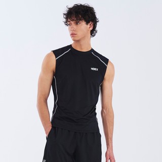 【HDEX】PRO MUSCLE FIT 無袖修身運動背心 黑色