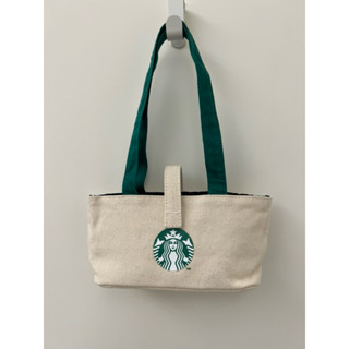 二手 星巴克 STARBUCKS 經典雙杯隨行杯袋 環保杯套 飲料袋 飲料提袋 兩杯提袋
