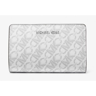 美國購回 專櫃款 MICHAEL KORS MK 防刮皮革 釦式 雙折皮夾 皮夾 中夾 零錢袋 卡夾 卡包 對開式