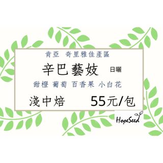 ＜希望種子咖啡＞肯亞 辛巴藝妓 日曬 (耳掛包，淺焙) 自家烘焙 精品咖啡